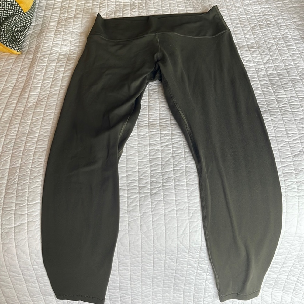 LuluLemon Leggings Size 12 Olive Green
